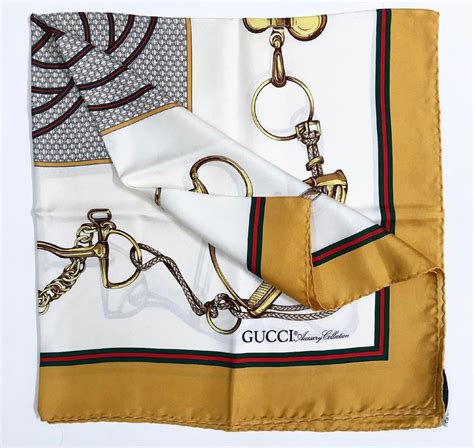 vintage gucci logo scarf|authentic gucci silk scarf.